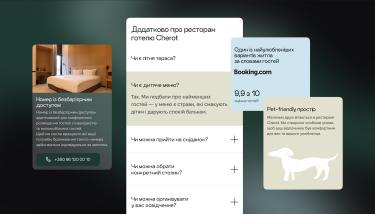 FQA та відгуки з Booking на сайті готелю