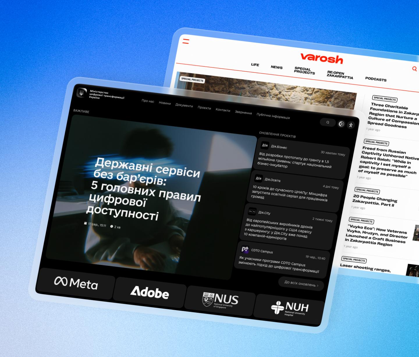 The websites are designed for Published!