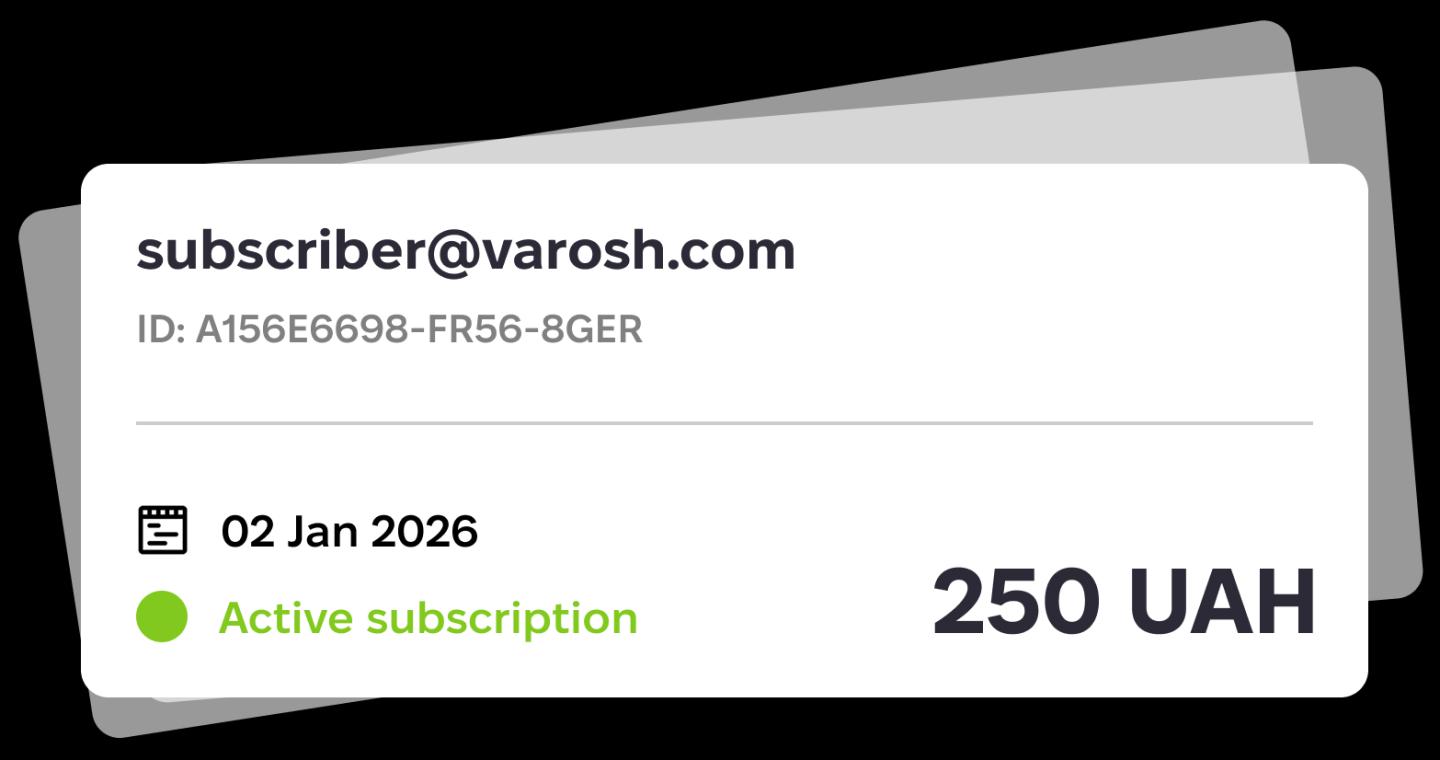Subscriptions window