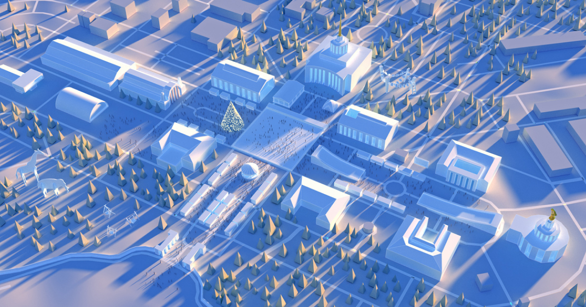 Зима на ВДНГ